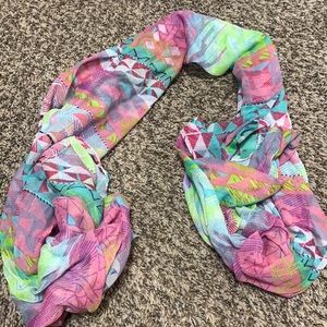 Women’s pastel colored scarf